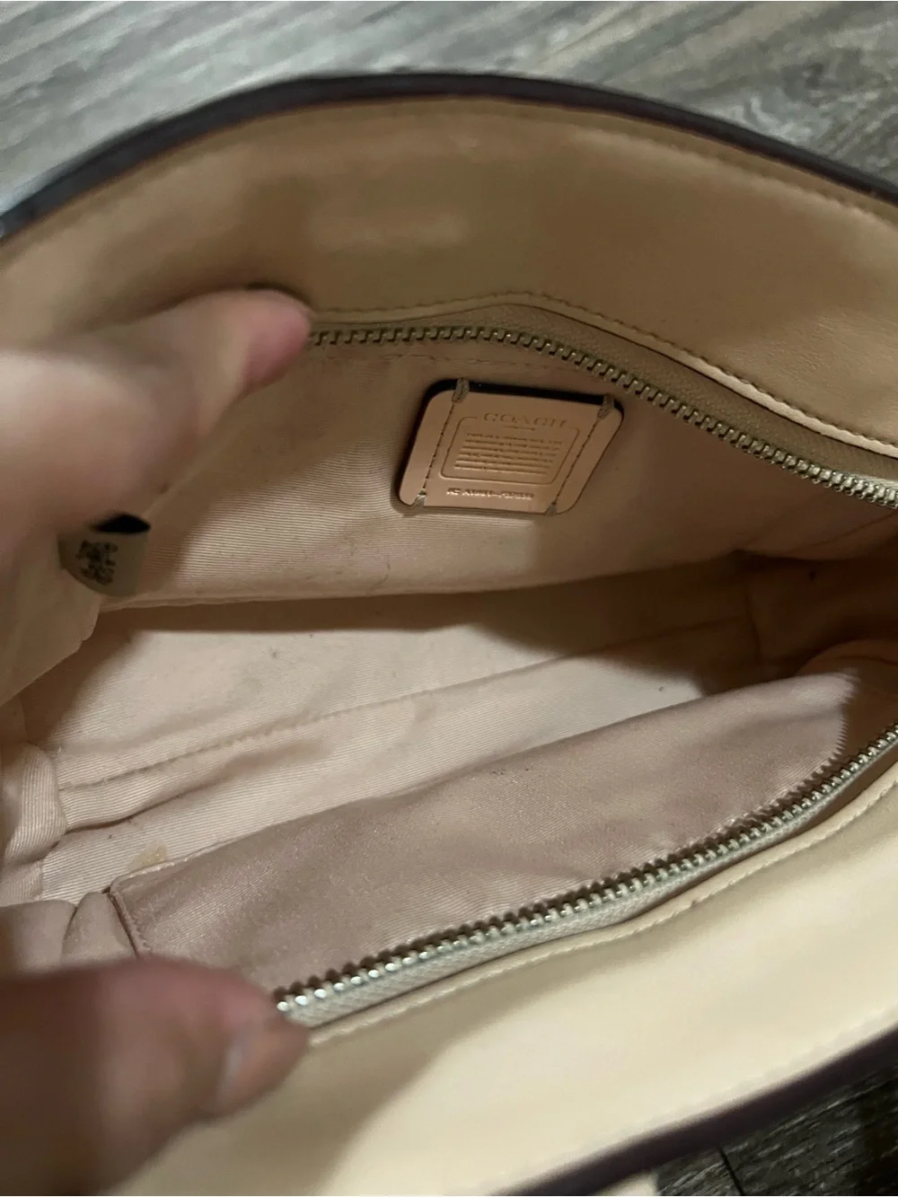 Coach pebbled leather